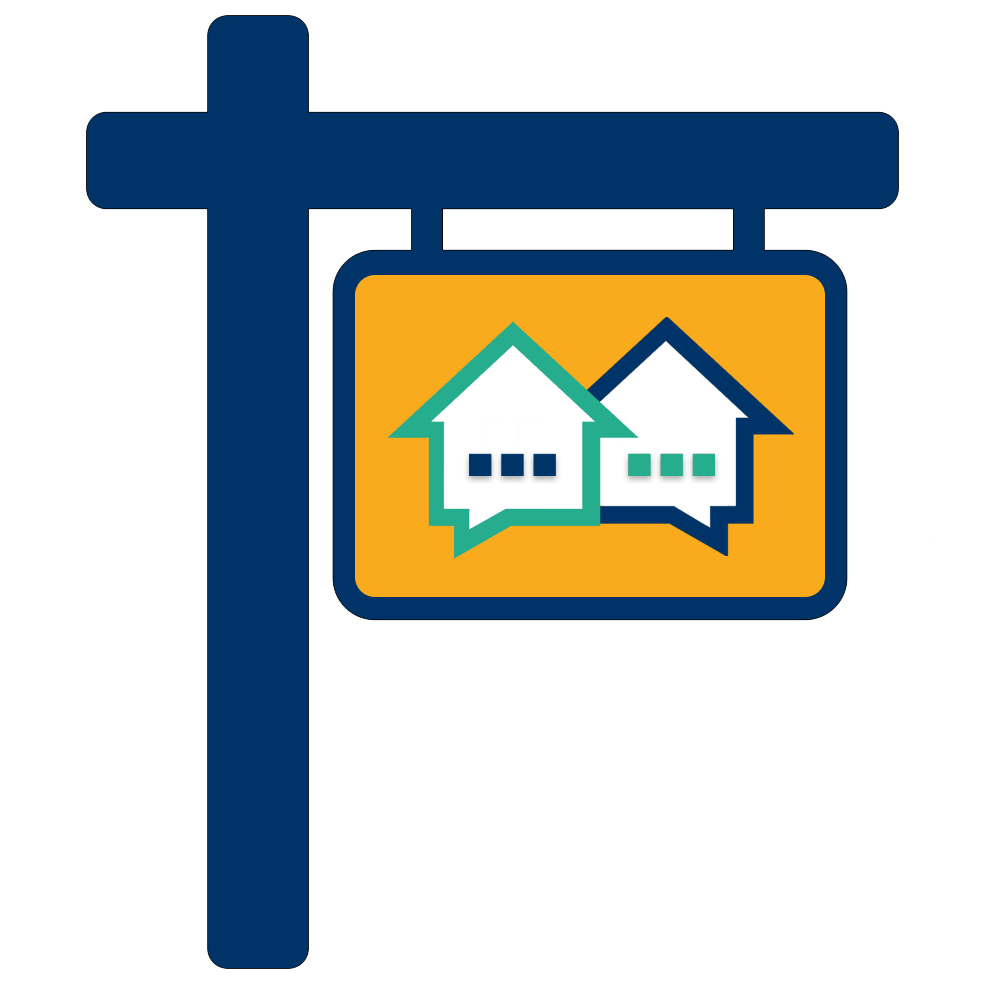 Sign & Social yard sign icon